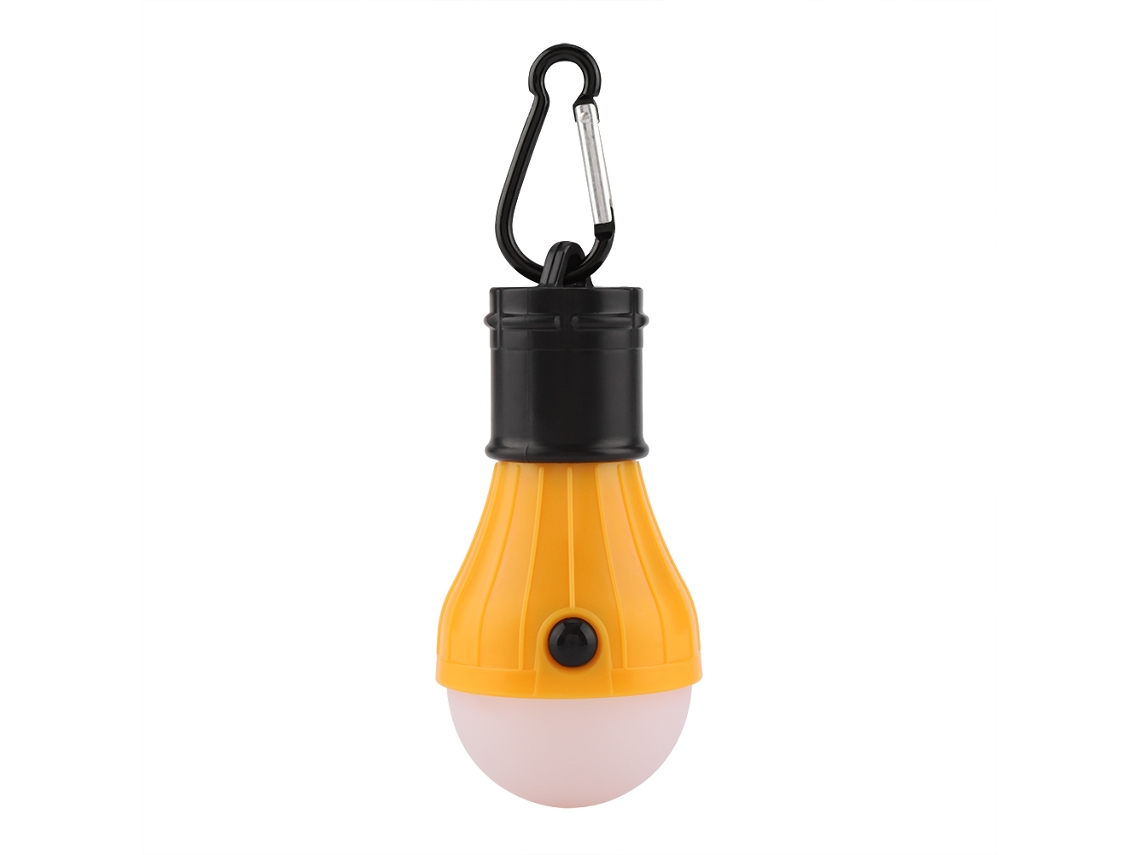 2026 lanterna Suspensa Portátil com 3 Leds para Camping, Pesca e Barracas (amarelo)