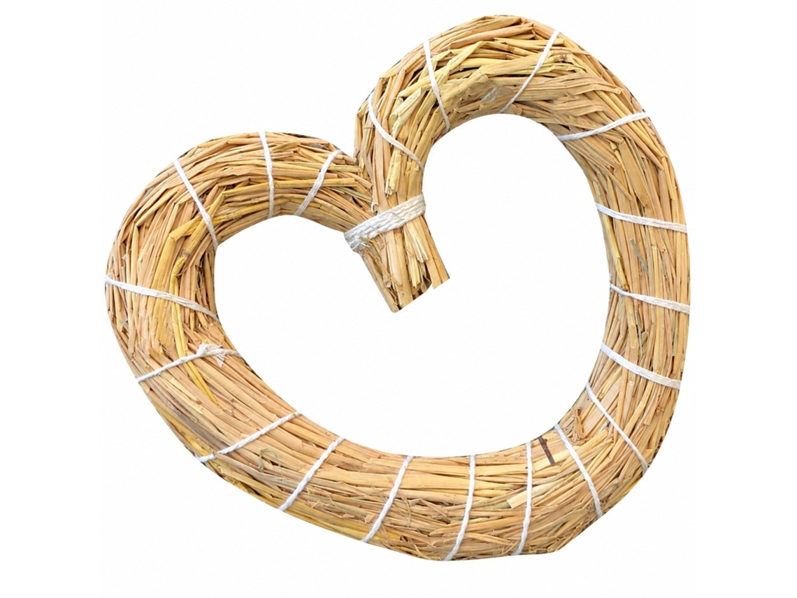 Armação De Palha Para Grinaldas (bege - 30 Cm)