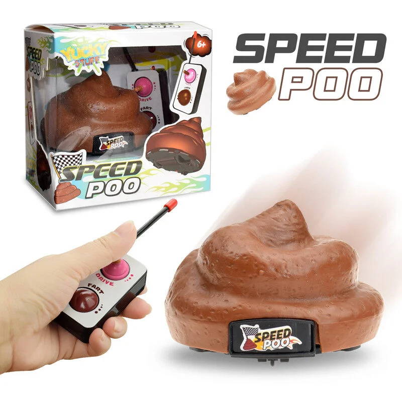 Carro Que Solta Pum com Controle Remoto, um Brinquedo Divertido para Pegadinhas. MDUG (brown)