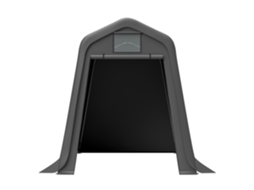 Casinha De Arrumação 245x183x217cm Cinza Utilização Versátil Como Casinha De Jardim, Abrigo Para Bicicletas Ou Garagem BAGOLY
