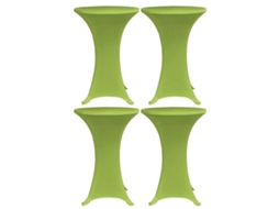 Vidaxl Capa Extensível Para Mesa 4 Pcs 70 Cm Verde