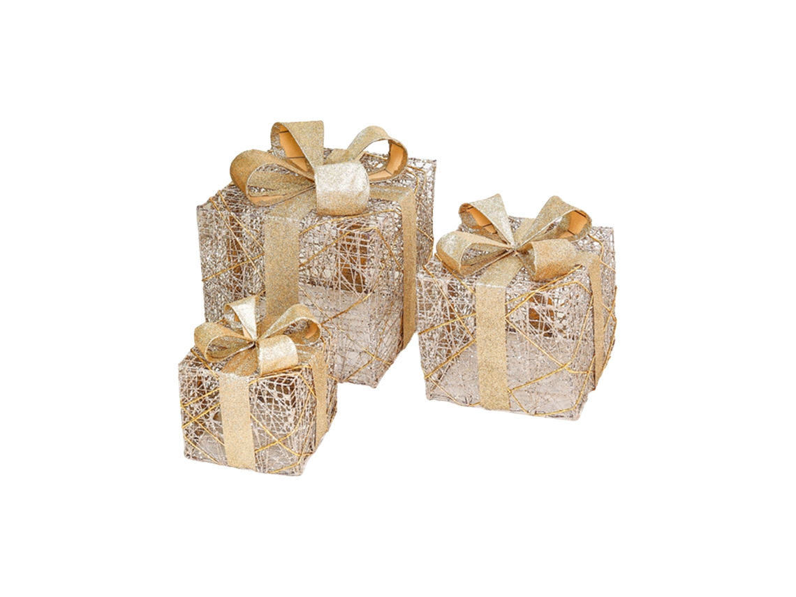Caixas de Presentes de Natal com Laço S/MARCA
