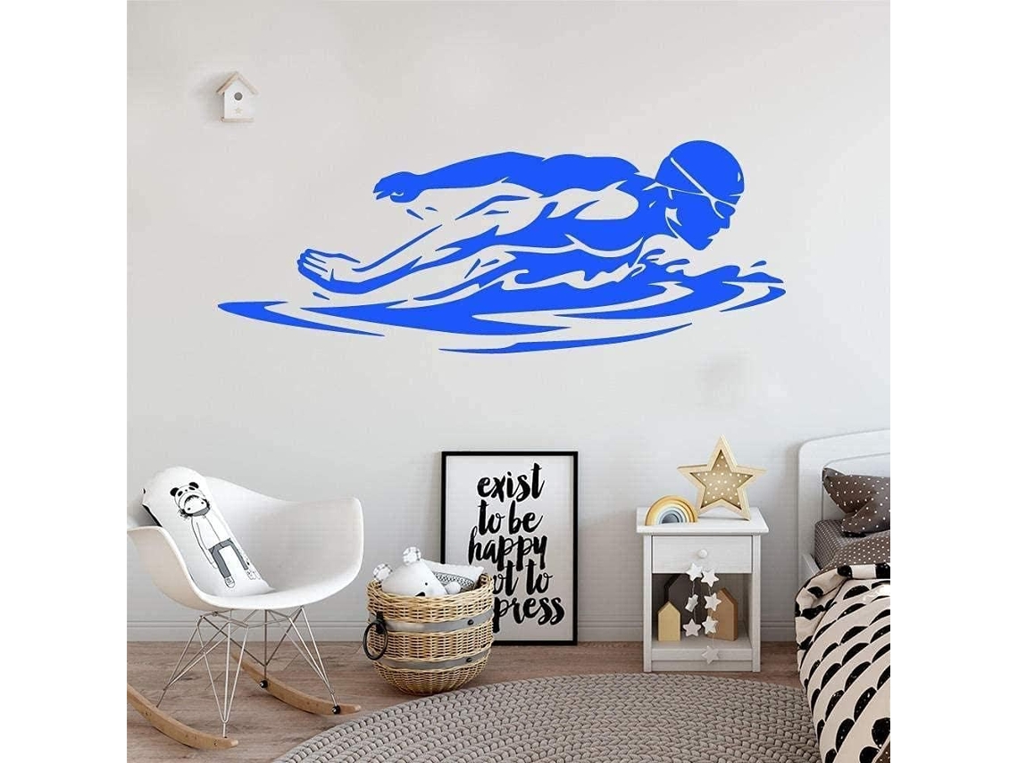 Adesivos Muraux, Adesivos De Papel Peint E Vinil Autoadesivo De Natação De Cozinha Para Acessórios De Decoração De La Maison 30 * 79cm