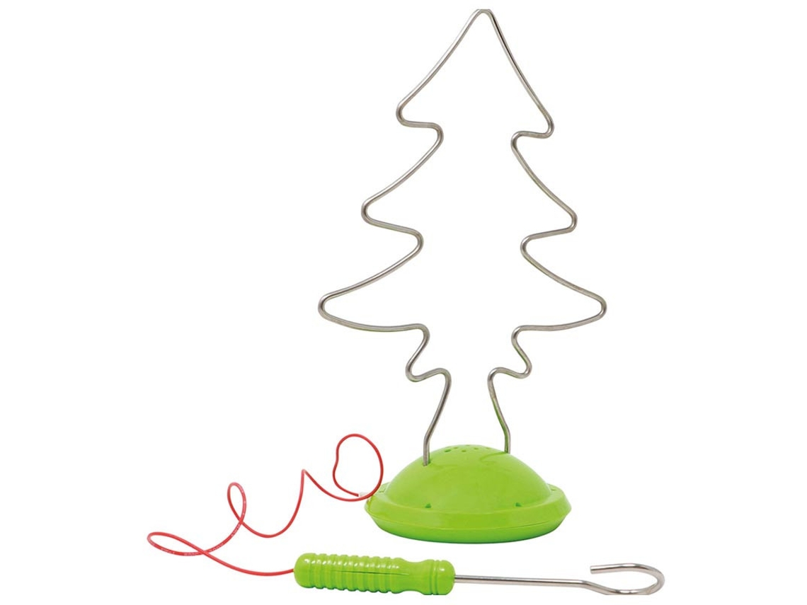 Jogo de Silhueta de Árvore de Natal Elétrica de 21x15 cm