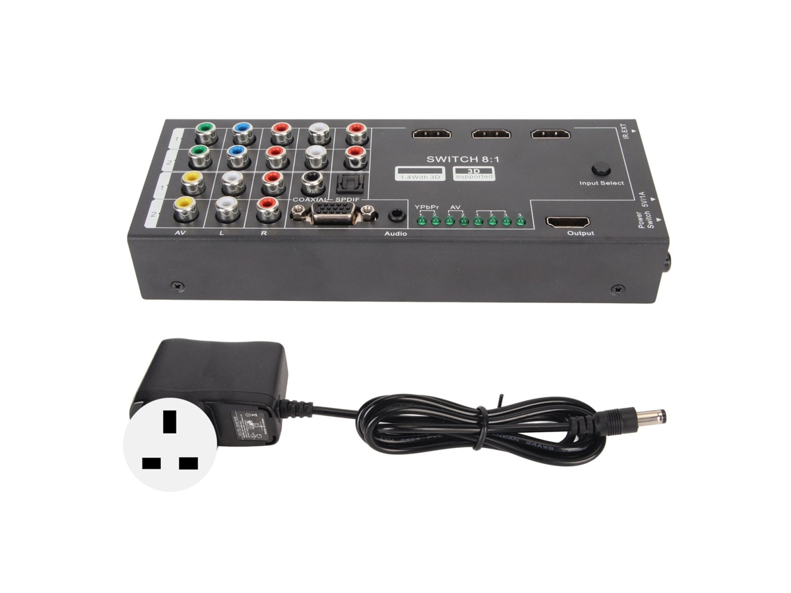 Conversor hdmi multifuncional com 8 entradas EOOCOO