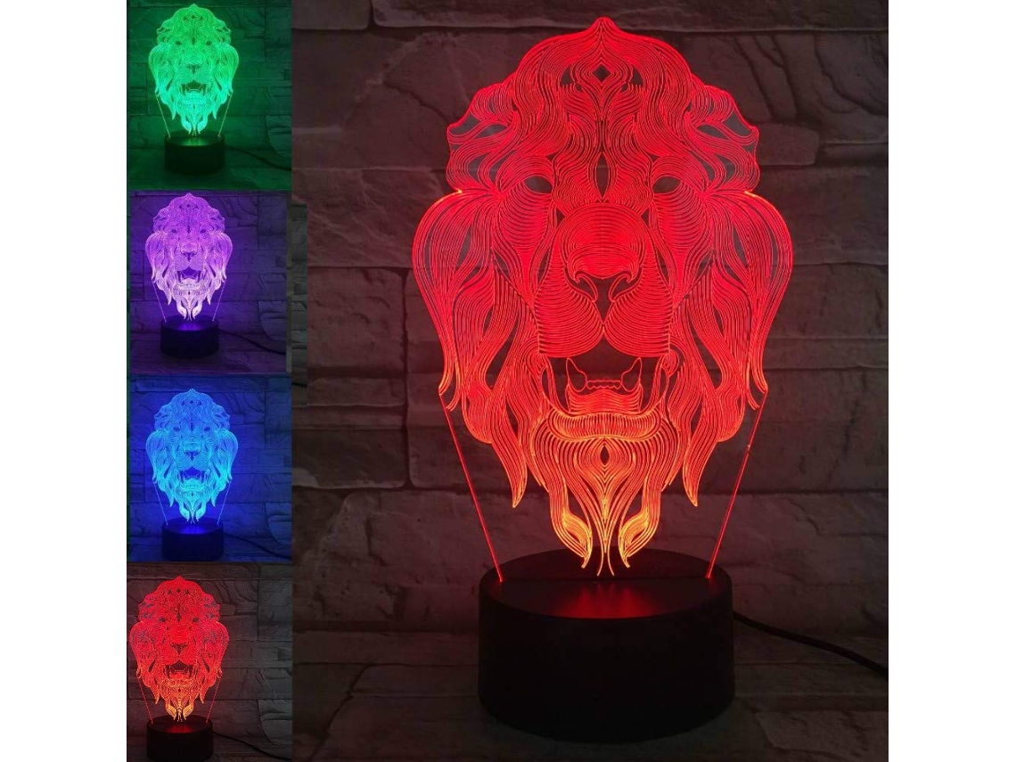 Luminária De Mesa, Comando Tátil, Visual 3d, Para Cabeceira, Escritório, Leitura E Ambientes Internos