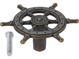 Puxador Criativo Antigo Para Móveis, 55x 24mm, Com Furo Único, Para Armário, Porta De Cozinha, Closet Ou Qualquer Outro
