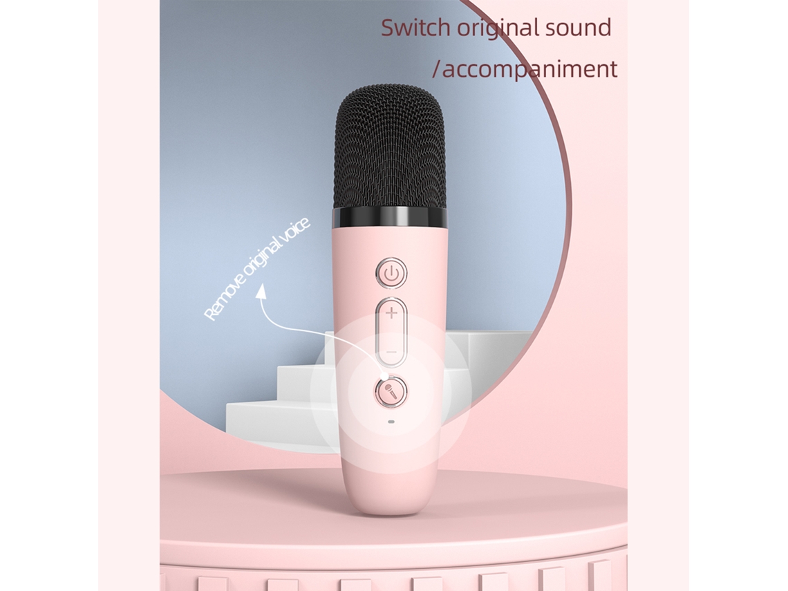 Caixa de Som Bluetooth Sem Fio EOOCOO (com Microfone para Karaokê)