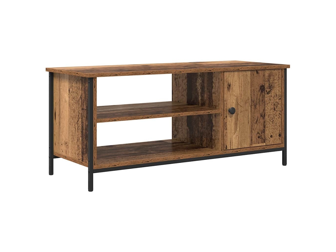 Conjunto 1 Suporte Para Tv Vidaxl Castanho Derivados De Madeira (100 X 40 X 45 Cm)