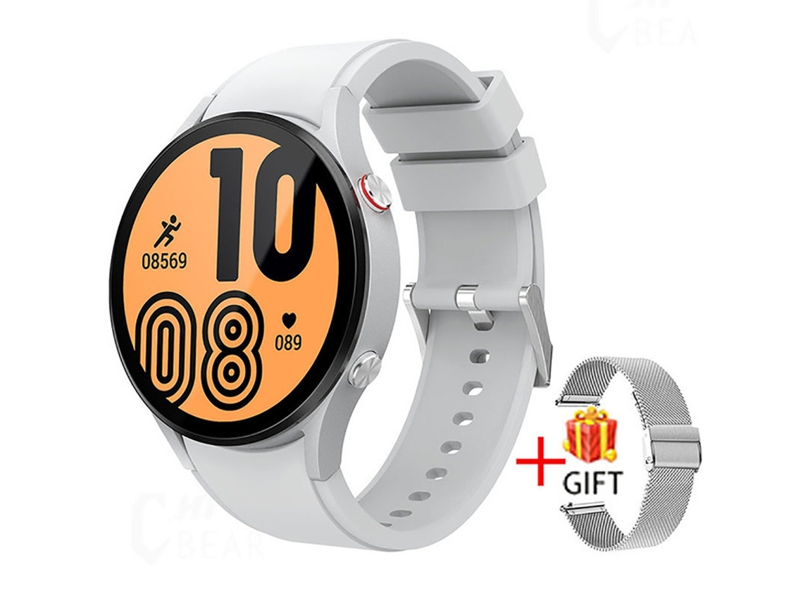 Smartwatch VEANXIN À Prova de Água para Android e Ios Prateado