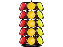 Suporte Para Cápsulas De Café Giratório 360° Preto Capacidade 35 Para Máquina De Café Com Design Reutilizável E Fácil Limpeza