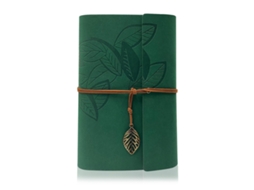 Caderno de Couro Verde , Caixa para Presente BRILVIBERA (1 Unidade)