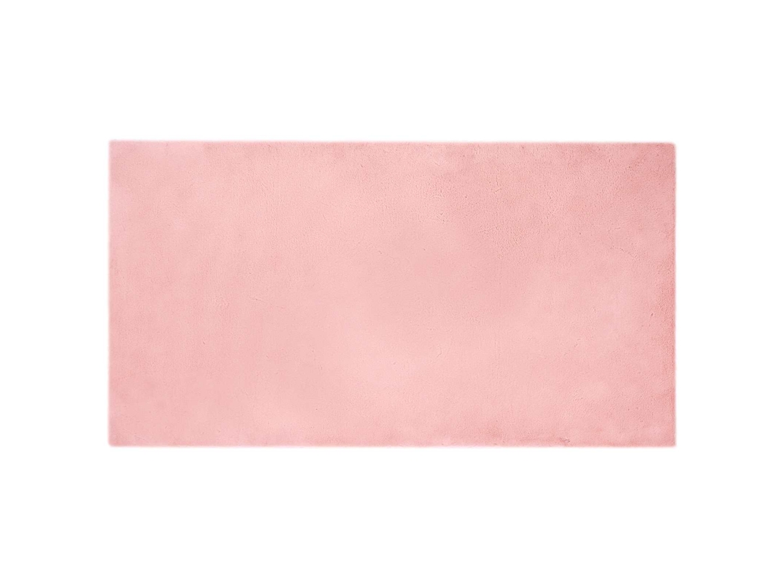 Conjunto 1 Tapete Macio Vidaxl Rosa Poliéster (80 X 150 Cm)