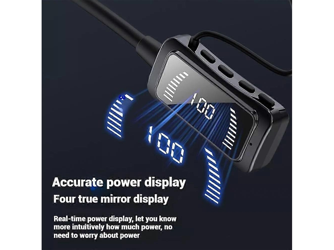 Fones De Ouvido Sem Fio Bluetooth Com Faixa De Pescoço À Prova Dágua E Tela Ly Ebike