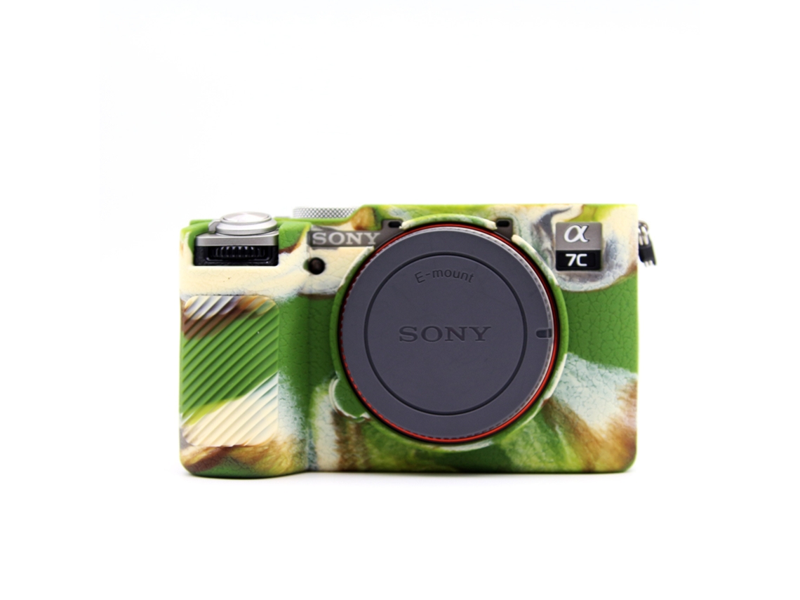 Capa Silicone HEXINYIGJLY para Sony A7c Ii/alpha 7c Ii/a7cm2/a7c2macia Leve, Antirriscos Camuflado