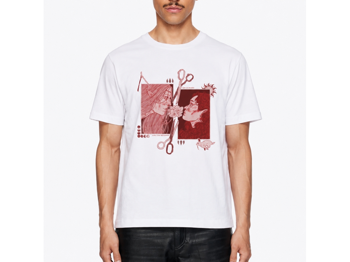Camiseta Rockinstone Love And Devotion - Estilo de Designer Exclusivo