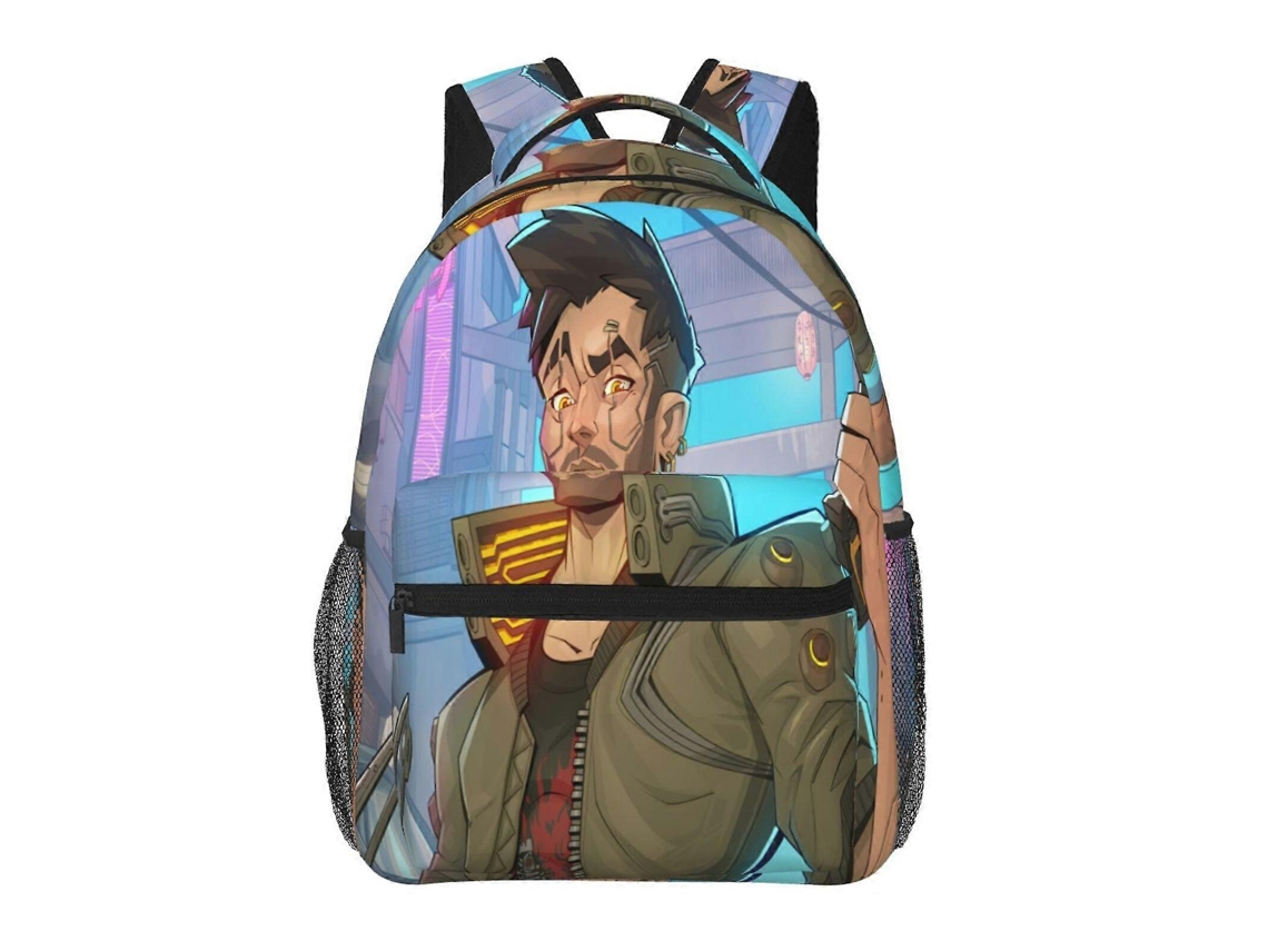 Mochila Cyberpunk Heroes D12 Para Escola E Trabalho, Leve E À Prova Dágua, Mochila Estilosa Para Estudantes E Adultos W12 Olysi Shop