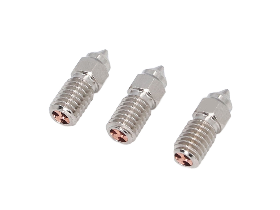 3 Peças Bicos 3d M6 Cobre Placas Cht Para Ender 3 V3 Se Ender 5 1.75mm 0.4mm