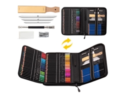 Lápis de Cor a Óleo, Cores Vibrantes e Variadas, Pré Apontados, Seguros, Inodoros, Fáceis de Usar, Conjunto de Cor para Ensino Domiciliar AQUAFORGE