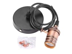 Laxiscreed Suporte De Lâmpada Retrô Com Interruptor De Cobre – Compatível 90-260v