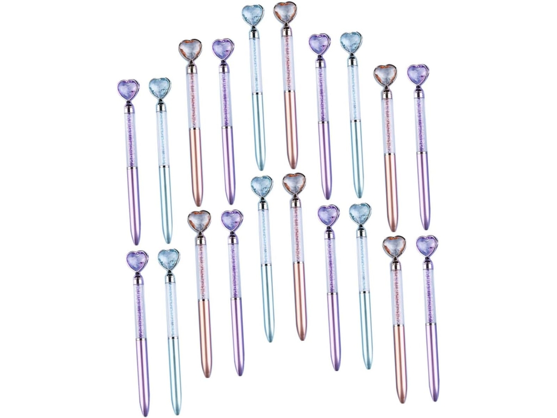 Conjunto De 20 Canetas Esferográficas Coloridas Stobok, Ergonômicas E