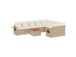 Garden Sofa Set, Garden Sofa Sets Vidaxl Bege Rattan / Vime (n/a)