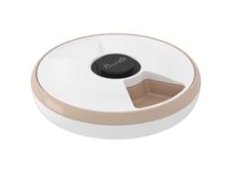 Dispensador de Alimentação Automática de Alimentos para Pets 6 Porções 31,5 X 31,5 X 8,3 Cm Branco Ge