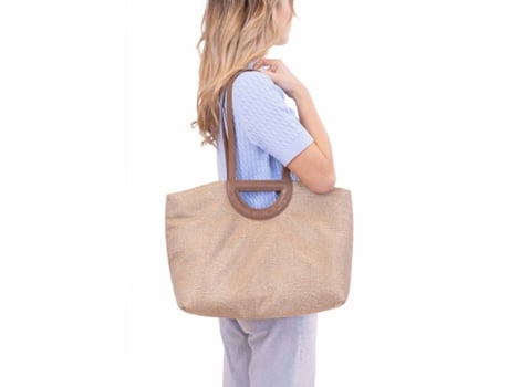 Mala de Mulher BORBONESE Bouche Large Shopping Castanho (one)