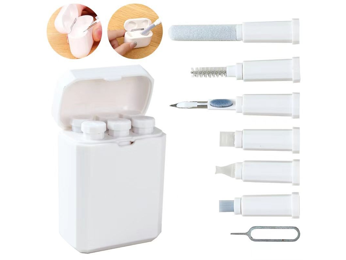 Kit De Limpeza Eletrônica, Caneta De Limpeza Para Fones De Ouvido Bluetooth 7 Em 1 Spqment