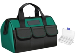 Bolsa para ferramentas de carpintaria em tecido Oxford grosso, bolsa grande para armazenamento de equipamentos de escritório.