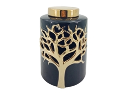 ORIGEN Home Decor Vaso Dourado - 23x14x14cm