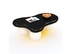 Mesa Centro Estilo Nuvem Led, 16cores, Design Nuvem, Pernas Arredondadas, Sala/quarto-hw