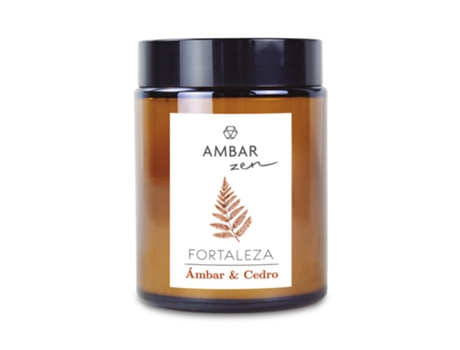 Vela Âmbar e Cedro Ambar Zen 125G AMBAR PERFUMS
