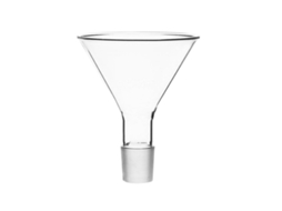 Funil De Laboratório Vidro 1 Peça, Funil Triangular Com Boca Larga, Reutilizável, Transparente E Durável Para