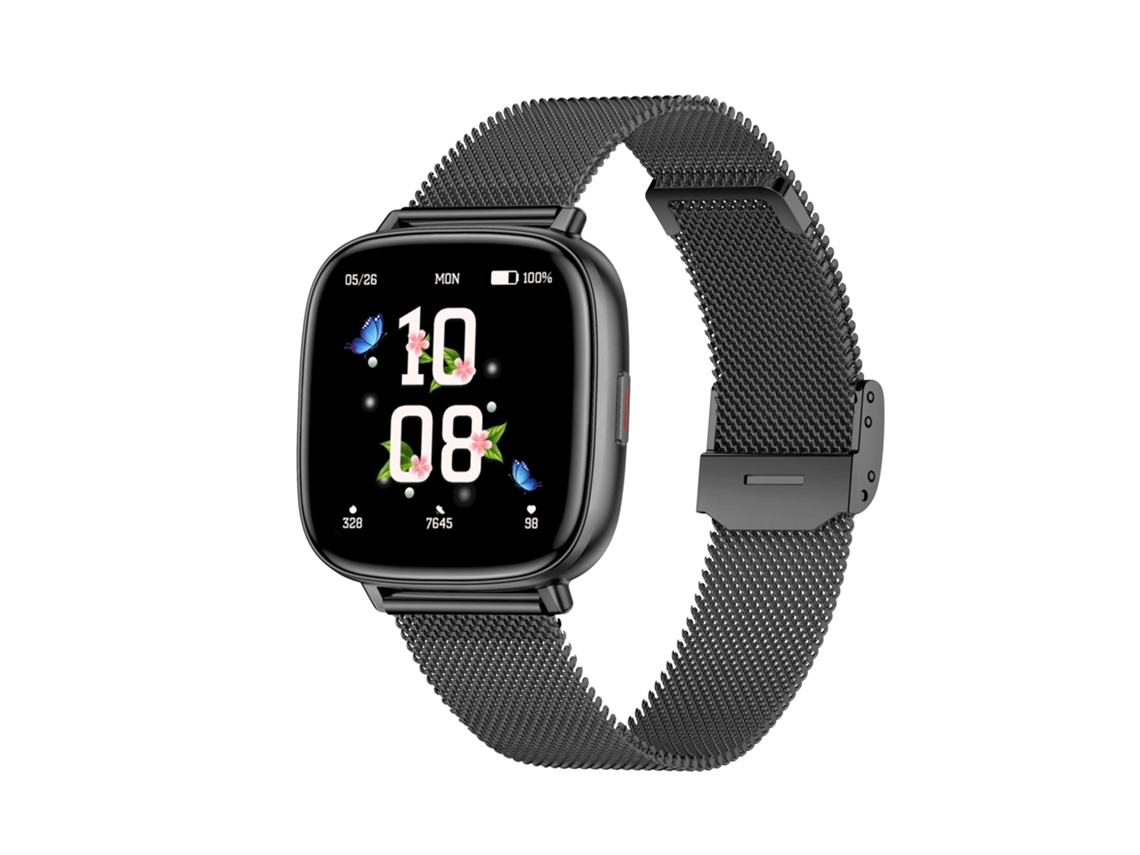 Smartwatch Chronus Ecrã 1,72 Polegadas 100+ Modos Desportivos Ip68 Preto