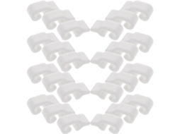 Yarnow 40 Peças Trava De Porta Gaiola Plástico Branco Filhotes E Gatos, Fácil Instalação, Design Compacto