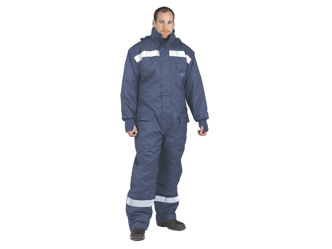 Macacão Coldstore: Macacão Completo Para Serviços Pesados Azul Marinho / Xl