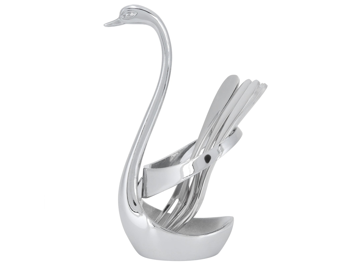Conjunto 5 Garfos de Fruta Inox LAXISCREED Cisne