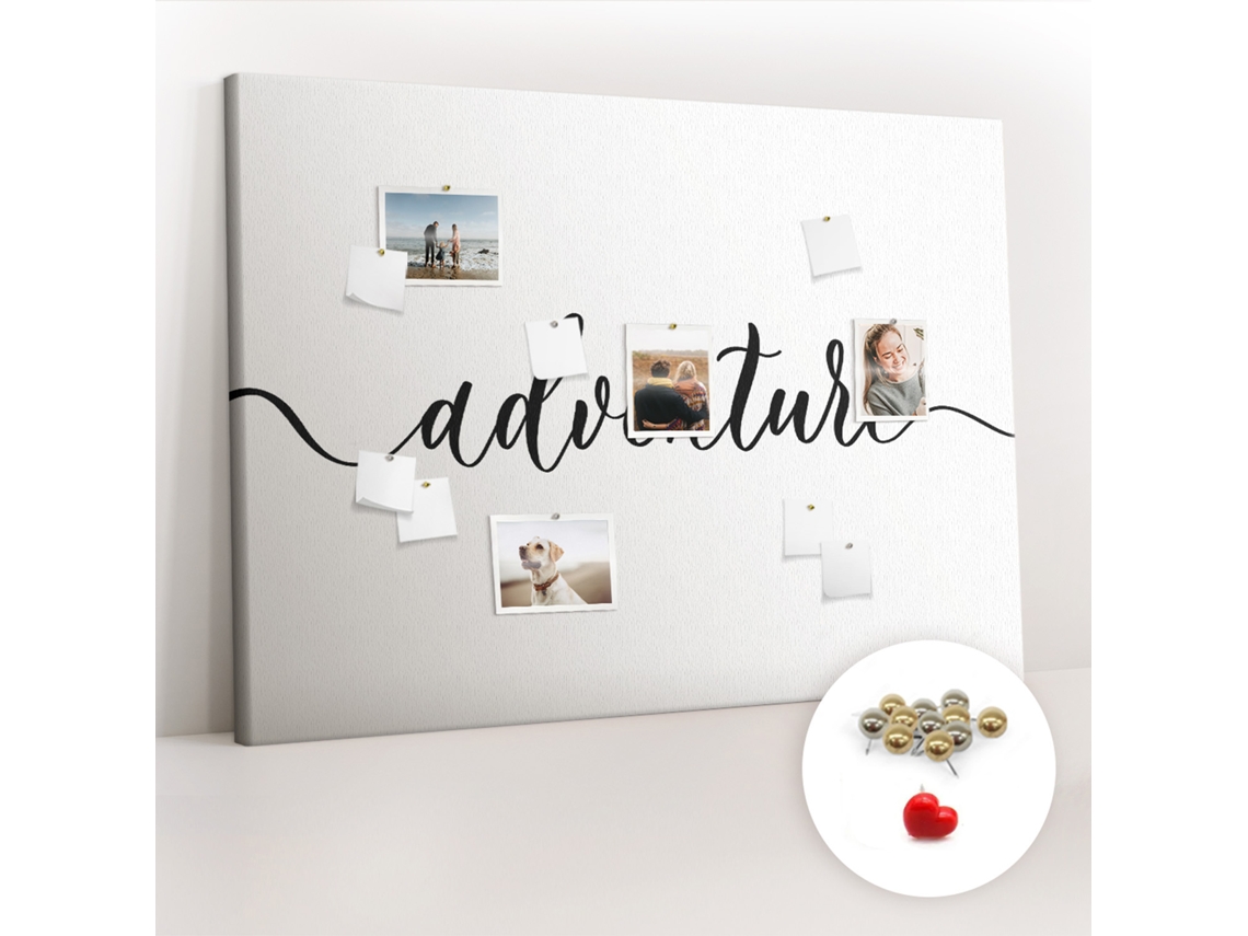 Quadro De Cortiça Inscrição "aventura" Para O Escritório Espelharte (140x100 Cm)