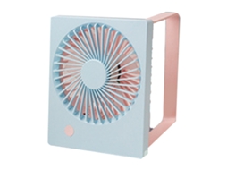 Ventilador de Mesa Primerox USB Silencioso, Recarregável, Pequeno, Dobrável para Home, Escritório, Exterior