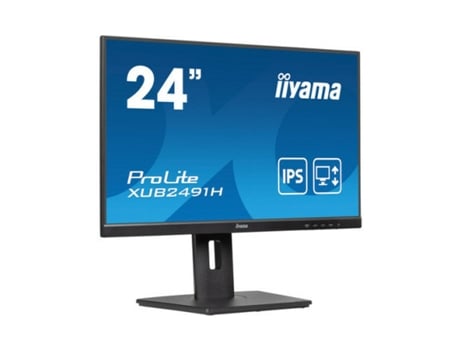 Monitor IIYAMA XUB2491H-B1 (Preto - Full HD - IPS - 24' - Tomada EU - 0,5 ms)
