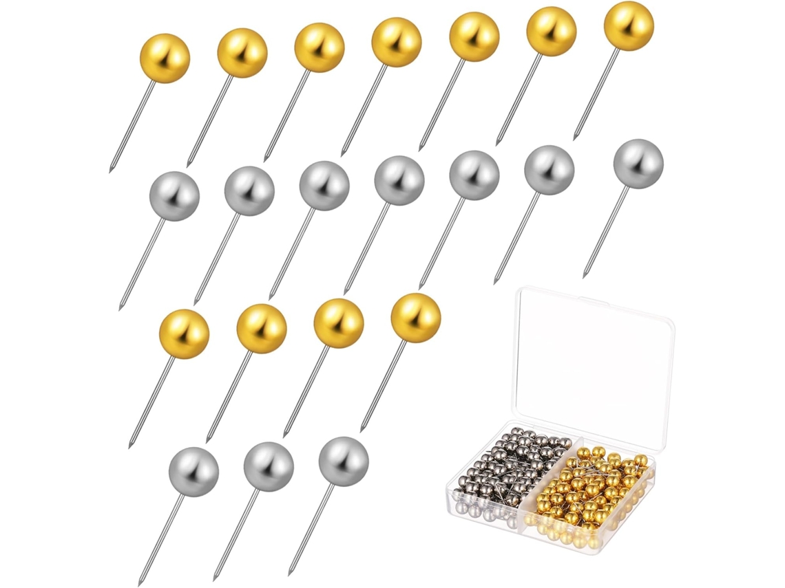 Tachinhas Lurrose, 200 unidades, redondas, feitas de metal e plástico, compartimento esférico de 6 mm, fáceis de usar, reutilizáveis