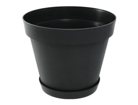 Vaso Eda Tuscan Polipropileno Redondo Cinzento Escuro Ø 60 X 47 Cm