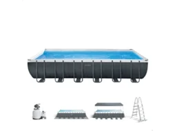 Piscina Tubular INTEX Ultra XTR Frame Retangular com Bomba (8 Pessoas - 732x366x132cm - 31.805L)