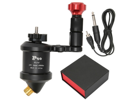 Máquina De Tatuagem Rotativa Com Motor Sem Escovas Em Liga De Alumínio, Interface Rca, Liner E Shader, Cor Preto E Vermelho Aiaididiy