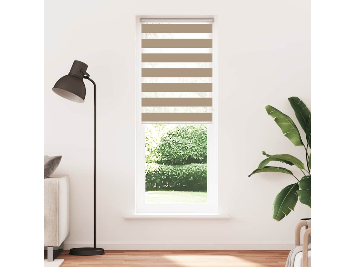 Maison Exclusive - Cortina De Zebra 90x200 Cm Largura Do Tecido 85,9 Cm Poliéster