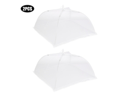 Tampa para Comida Malha Plegável Guarda chuva Redondo 32cm para Piqueniques Churrascos Festas