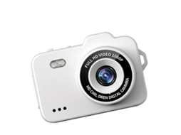 Mini Câmera de Polegar 1080p, Mini Gravador de Vídeo Esportivo, Câmera Leve e Portátil para Gravação de Vídeo com Tela Colorida, Branca TAISHENGDA