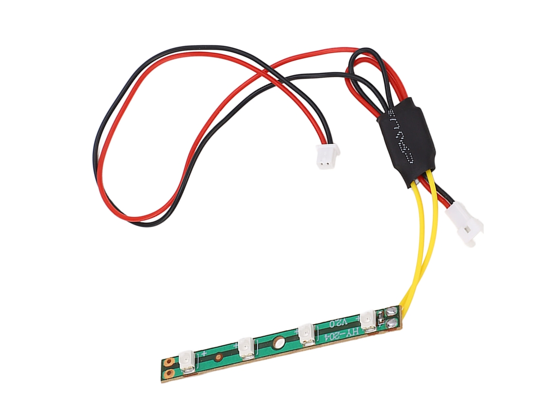 Barra De Luz Rc 7.4v Vermelha 4 Lâmpadas 51mm Alto Brilho Para Carros Rc Scy 16103 1/16