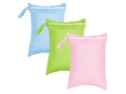 Bolsas Molhadas, 3 Pacotes, 40 X 30 Cm, À Prova D‘água com Zíper ZYBLSSBB (rosa, Azul, Verde)